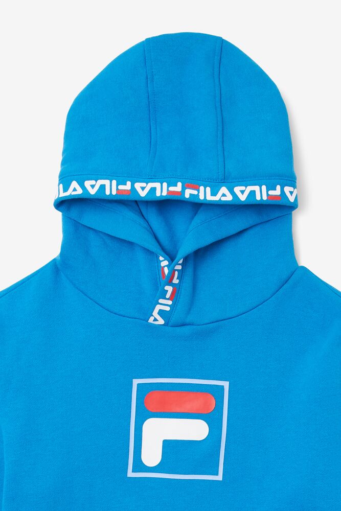 Tops Fila Tyrone Hoodie Unisex Azules | 617429MQA