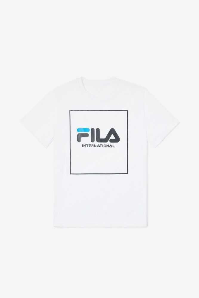 Tops Fila Wes Tee Unisex Blancas | 190743XTQ