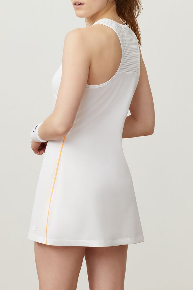 Vestido Fila Match Play Dress Mujer Wht/Opop | 279106CLR