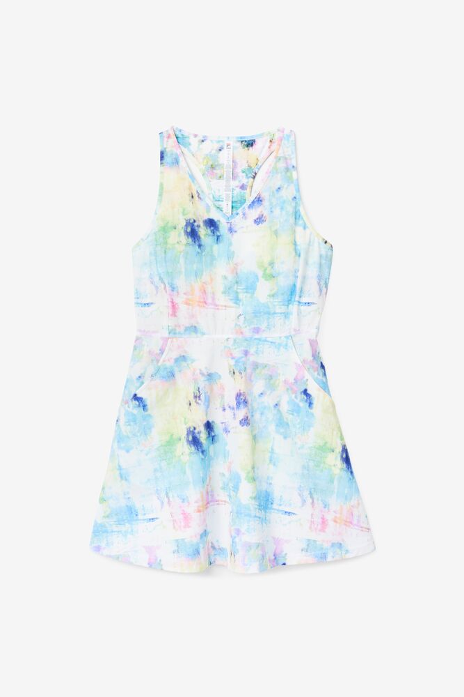 Vestido Fila Tie Breaker Dress Mujer 101 Tie Dye Print | 372098SBR