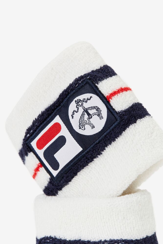 Wristbands Fila Brooks Brothers X Fila '76 Wristbands Unisex Blancas Azul Marino Rojas | 657983NEJ