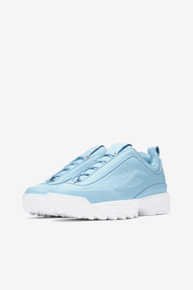 Zapatillas Gruesas Fila Disruptor Zero Chunky Sneakers Mujer Azules Azules Blancas | 309421TJK