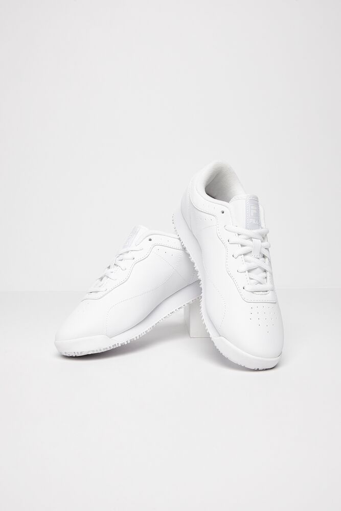 Zapatos Casuales Fila Memory Viable Slip Resistant Shoe Casual Shoes Mujer Wht/Wht/Wht | 594631TRG