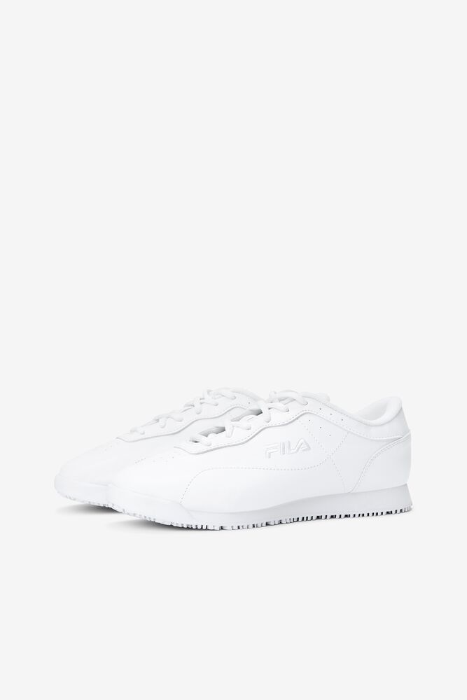 Zapatos Casuales Fila Memory Viable Slip Resistant Shoe Casual Shoes Mujer Wht/Wht/Wht | 594631TRG