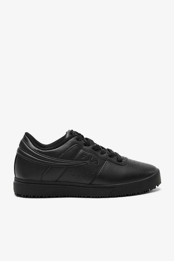 Zapatos Casuales Fila Vulc 13 Low Slip Resistant Casual Shoes Hombre Blk/Blk/Blk | 621038MHL