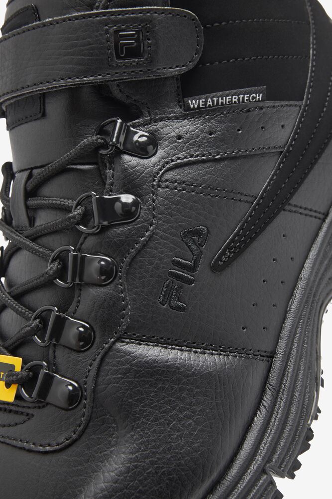 Zapatos Casuales Fila Weathertech Lt Slip Resistant Casual Shoes Hombre Negras Plateadas Oscuro Negras | 960453AFW