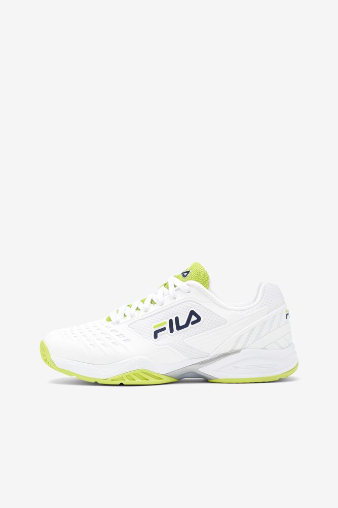 Zapatos Tenis Fila Axilus 2 Energized Tennis Shoes Mujer Blancas Azul Marino | 761483KGF