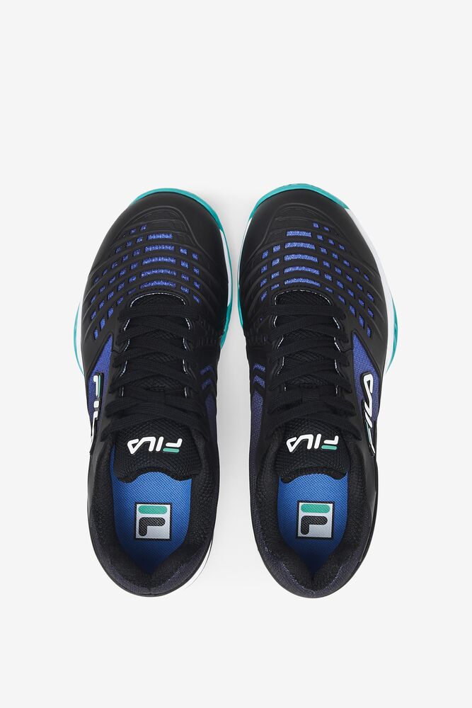 Zapatos Tenis Fila Axilus 2 Energized Tennis Shoes Mujer Negras Azules Turquesa | 537849FET