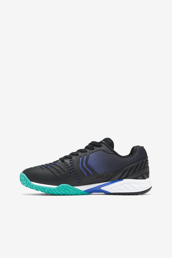 Zapatos Tenis Fila Axilus 2 Energized Tennis Shoes Mujer Negras Azules Turquesa | 537849FET