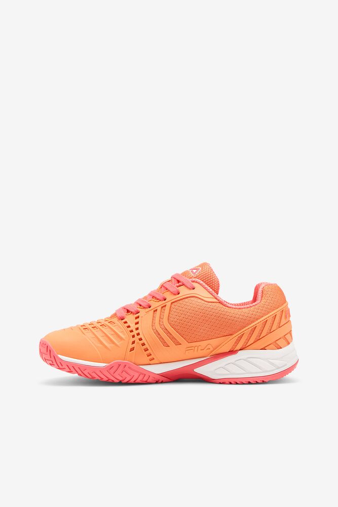 Zapatos Tenis Fila Axilus 2 Energized Tennis Shoes Mujer Blancas Coral | 830491HDN