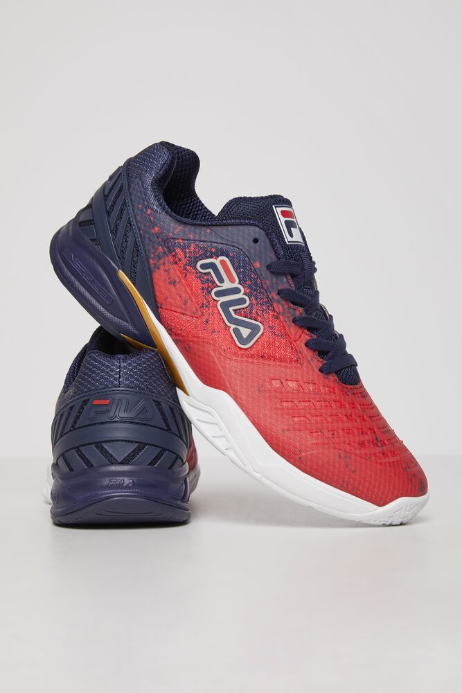 Zapatos Tenis Fila Axilus 2 Energized Tennis Shoes Hombre Fnvy/Fred/Wht | 097634FZK