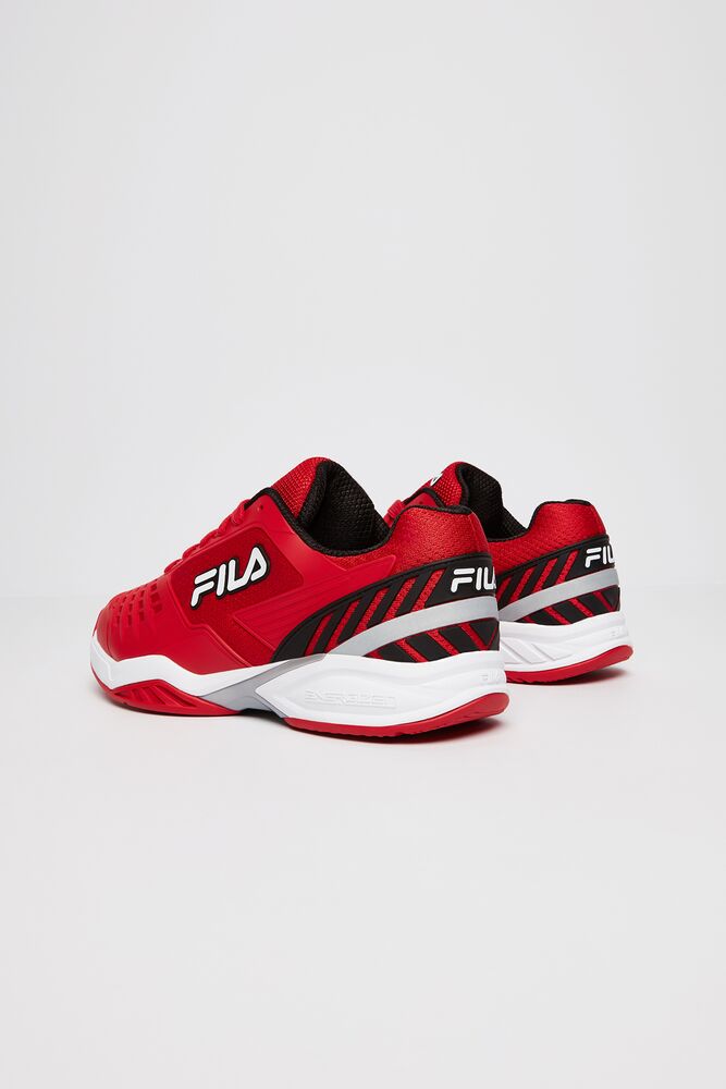 Zapatos Tenis Fila Axilus 2 Energized Tennis Shoes Hombre Rojas Blancas Negras | 136528LMD