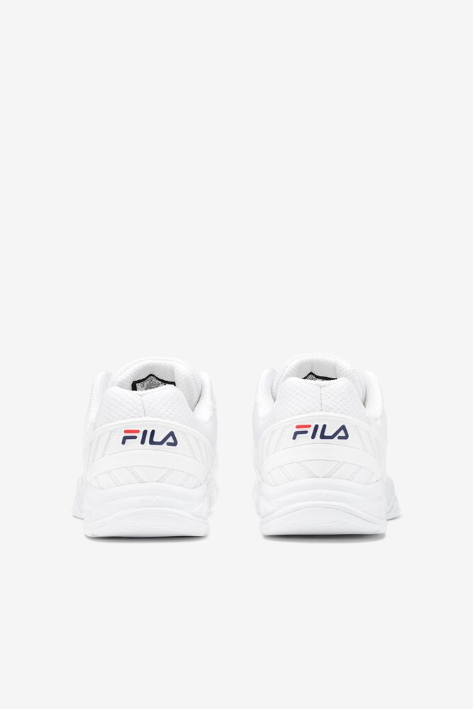 Zapatos Tenis Fila Axilus 2 Energized Tennis Shoes Hombre Blancas Blancas Azul Marino | 390748YZU