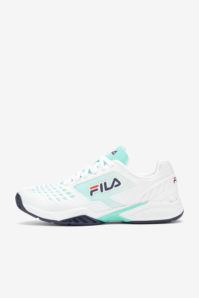 Zapatos Tenis Fila Axilus 2 Energized Tennis Shoes Hombre Blancas Azul Marino | 730582FTS