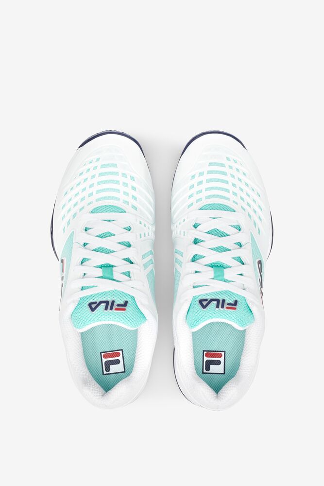 Zapatos Tenis Fila Axilus 2 Energized Tennis Shoes Hombre Blancas Azul Marino | 730582FTS