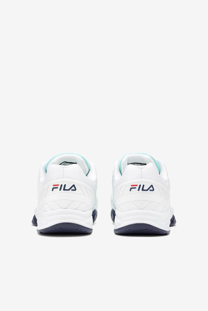 Zapatos Tenis Fila Axilus 2 Energized Tennis Shoes Hombre Blancas Azul Marino | 730582FTS