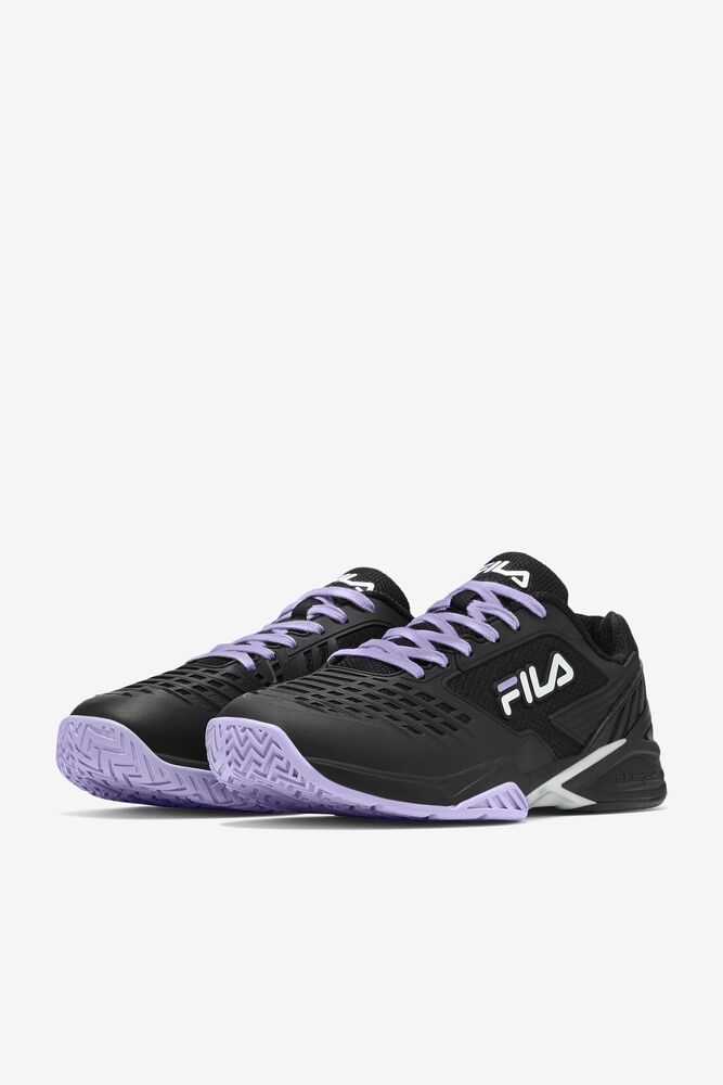 Zapatos Tenis Fila Axilus 2 Energized Tennis Shoes Hombre Negras Blancas Lavanda | 206587ZJP