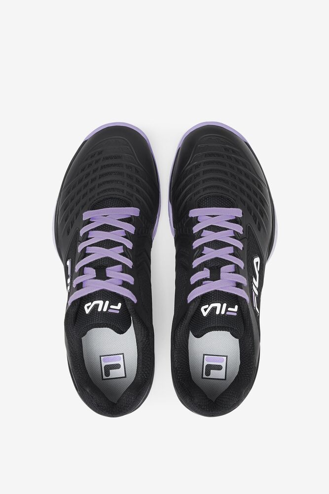 Zapatos Tenis Fila Axilus 2 Energized Tennis Shoes Hombre Negras Blancas Lavanda | 206587ZJP