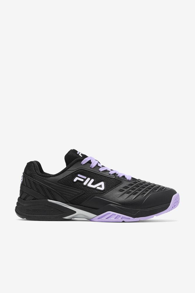 Zapatos Tenis Fila Axilus 2 Energized Tennis Shoes Hombre Negras Blancas Lavanda | 238914RBA