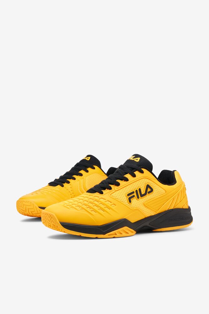 Zapatos Tenis Fila Axilus 2 Energized Tennis Shoes Hombre Amarillo Amarillo Negras | 375629HIK