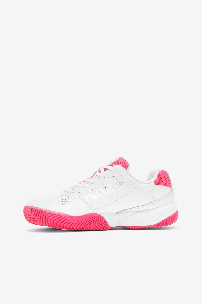 Zapatos Tenis Fila Double Bounce Tennis Shoes Mujer Wht/Pglo/Msil | 406392YDR