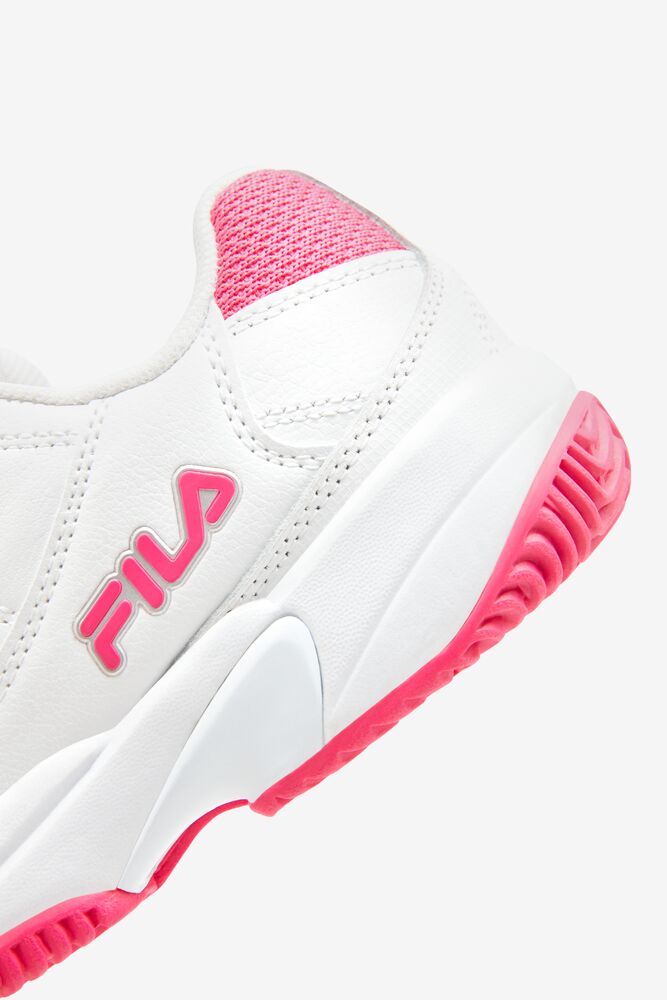 Zapatos Tenis Fila Double Bounce Tennis Shoes Mujer Wht/Pglo/Msil | 406392YDR