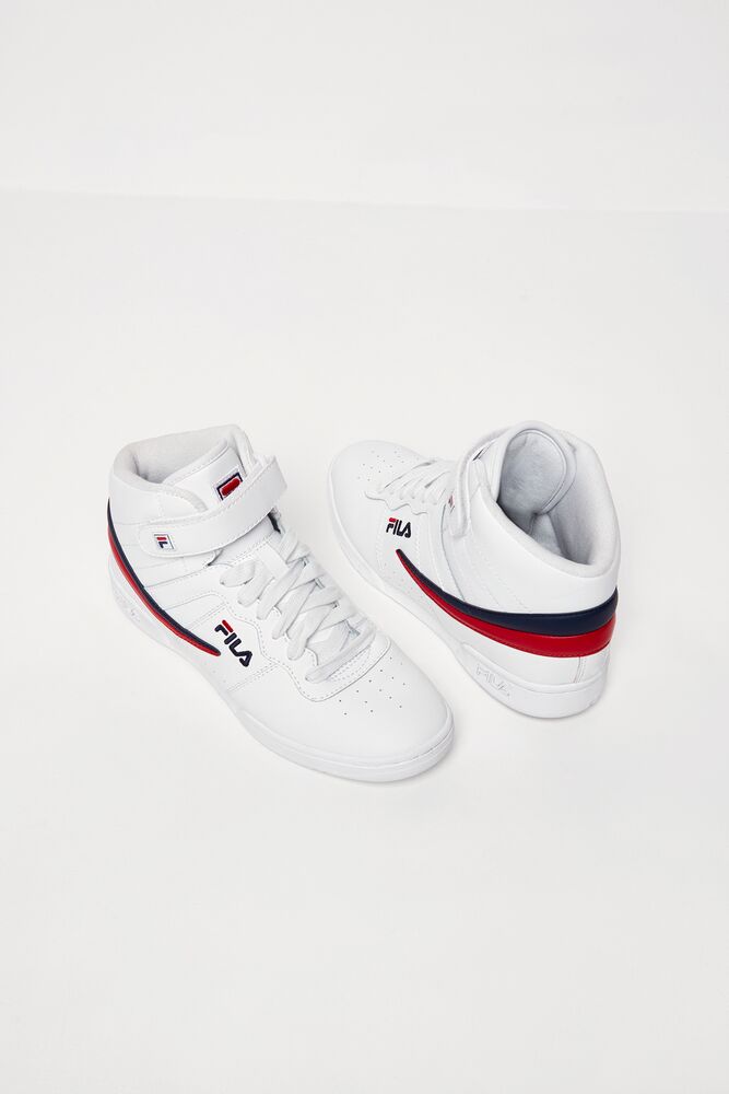 Zapatos Tenis Fila F-13 Tennis Shoes Mujer Wht/Fnvy/Fred | 207598YJL