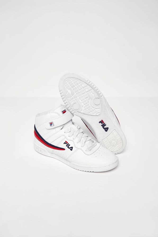 Zapatos Tenis Fila F-13 Tennis Shoes Mujer Wht/Fnvy/Fred | 207598YJL