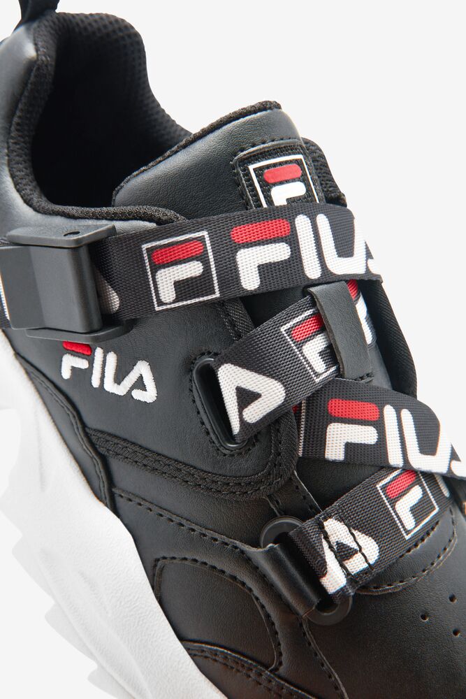 Zapatos Tenis Fila Fast Charge Tennis Shoes Unisex Blk/Fred/Wht | 316057SKJ