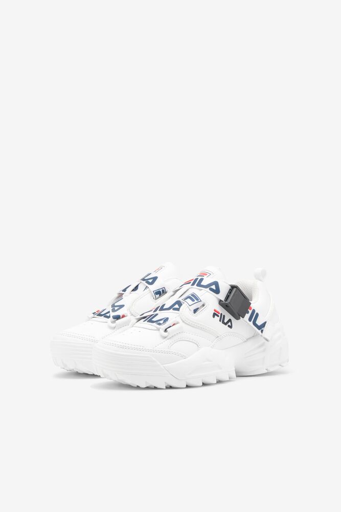 Zapatos Tenis Fila Fast Charge Tennis Shoes Unisex Wht/Fnvy/Fred | 490627MIS