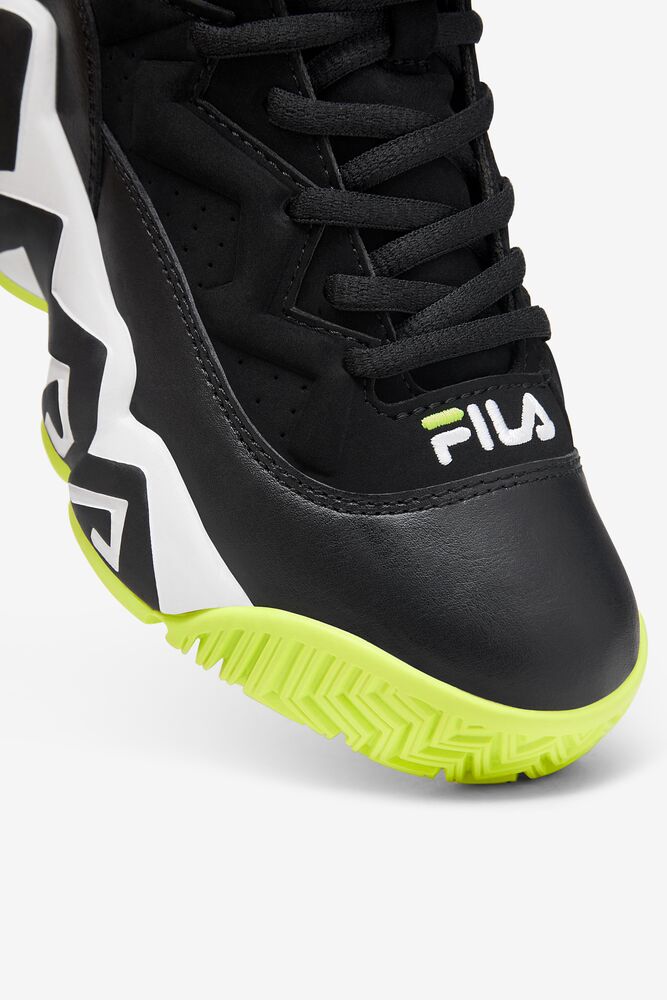 Zapatos Tenis Fila Mb Tennis Shoes Unisex Negras Amarillo Blancas | 942136GSE