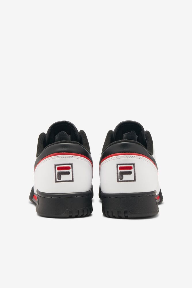 Zapatos Tenis Fila Original Fitness Tennis Shoes Hombre Blancas Negras Rojas | 657428SFH