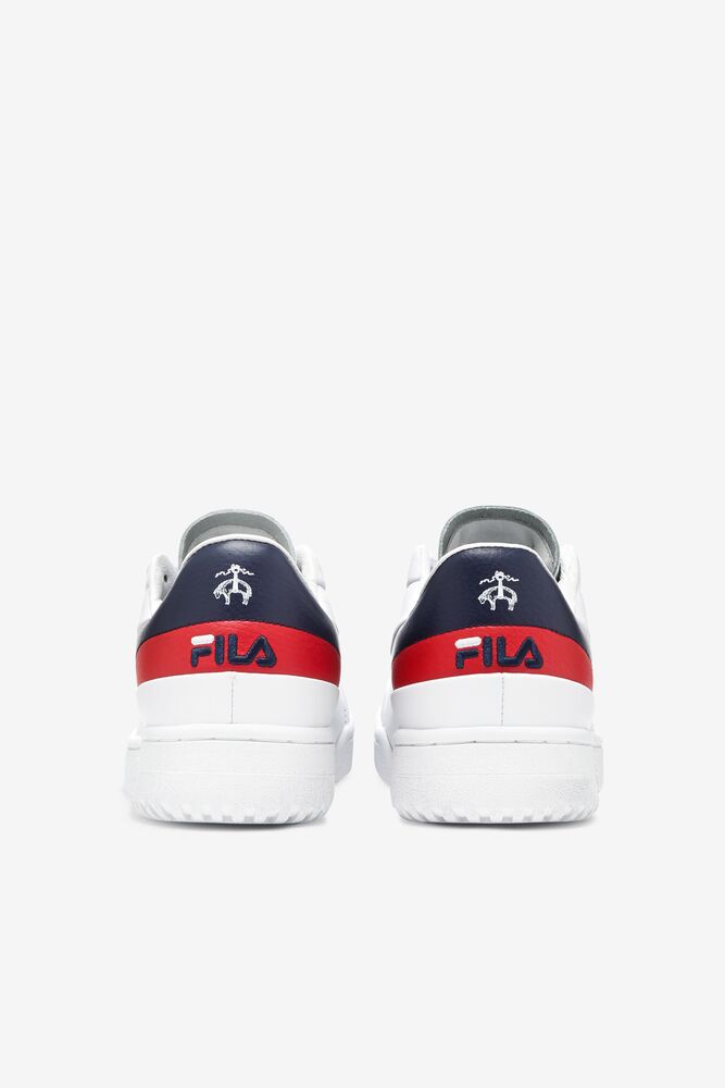 Zapatos Tenis Fila Original Tennis Lx X Brooks Brothers Tennis Shoes Mujer Blancas Azul Marino Rojas | 928517SUV