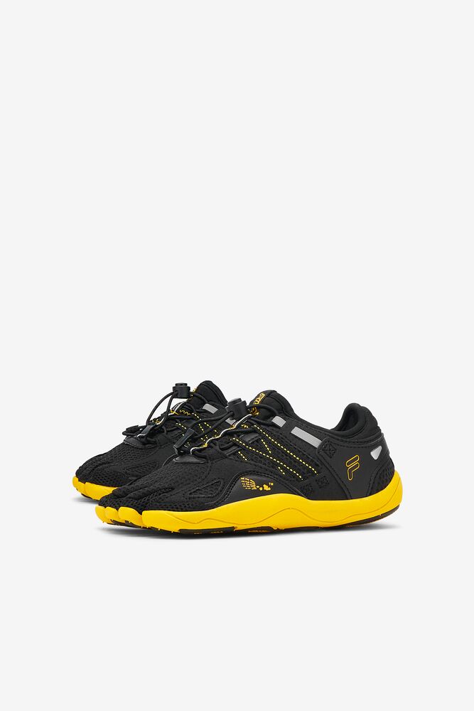 Zapatos Tenis Fila Skele-toes Bay Rnr 3 Tennis Shoes Unisex Negras Amarillo | 312967HDI