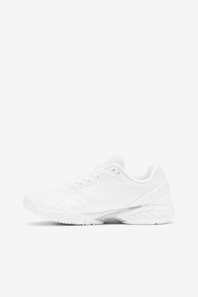 Zapatos Tenis Fila Volley Zone Tennis Shoes Mujer Wht/Msil/Wht | 196038WCO