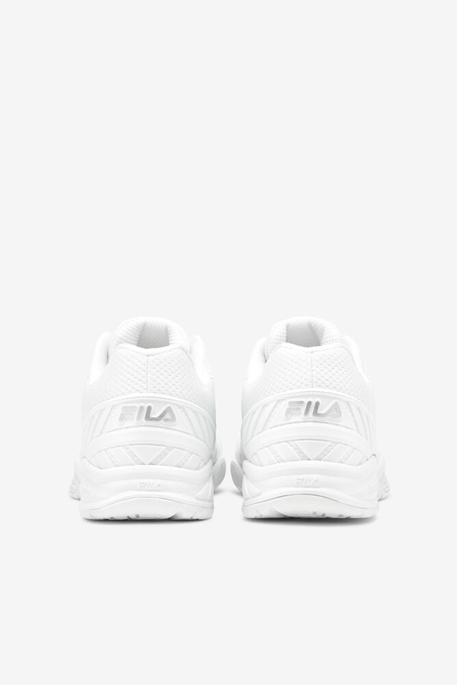 Zapatos Tenis Fila Volley Zone Tennis Shoes Hombre Blancas Plateadas Blancas | 305972VGA