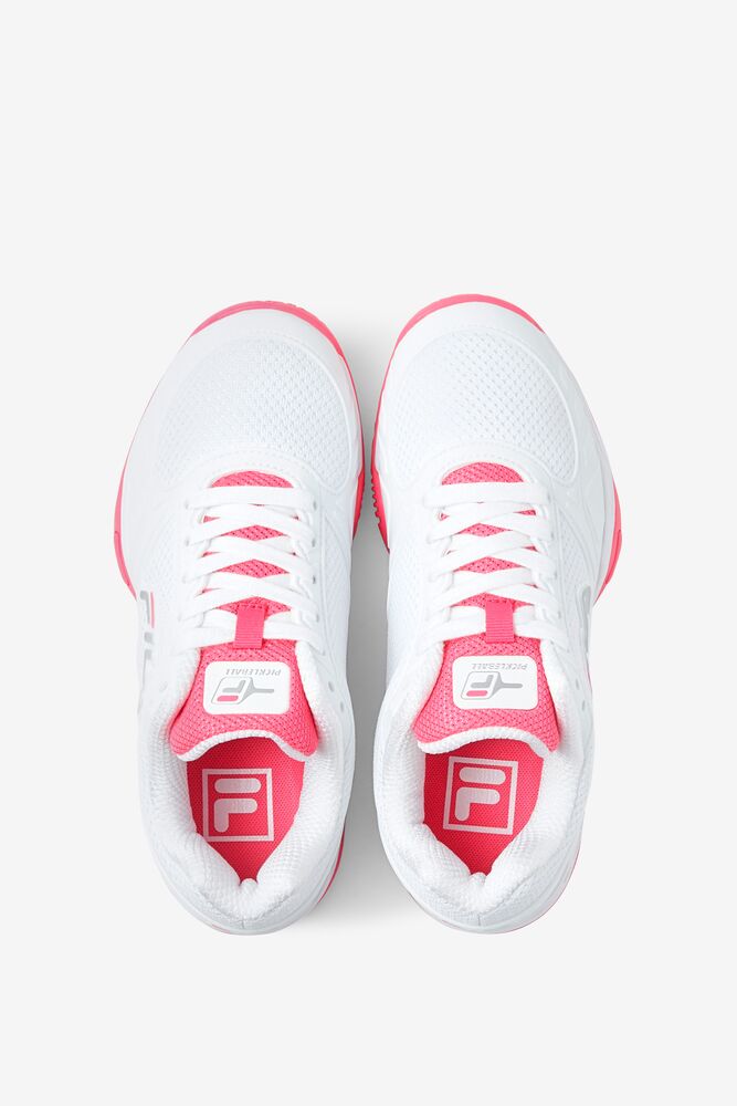 Zapatos Tenis Fila Volley Zone Tennis Shoes Mujer Wht/Kopk/Wht | 957680FRQ