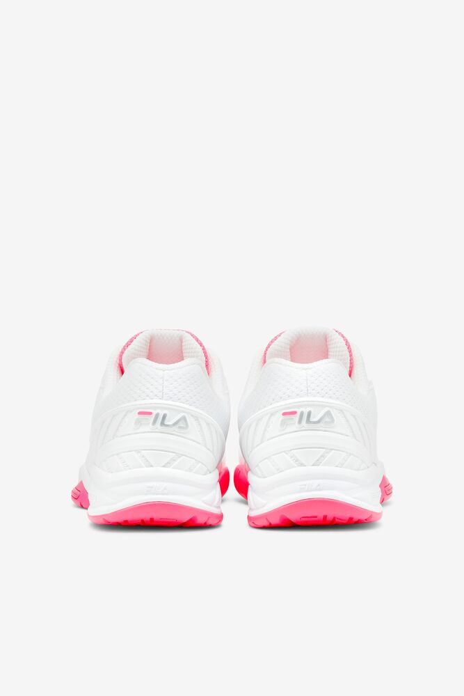 Zapatos Tenis Fila Volley Zone Tennis Shoes Mujer Wht/Kopk/Wht | 957680FRQ