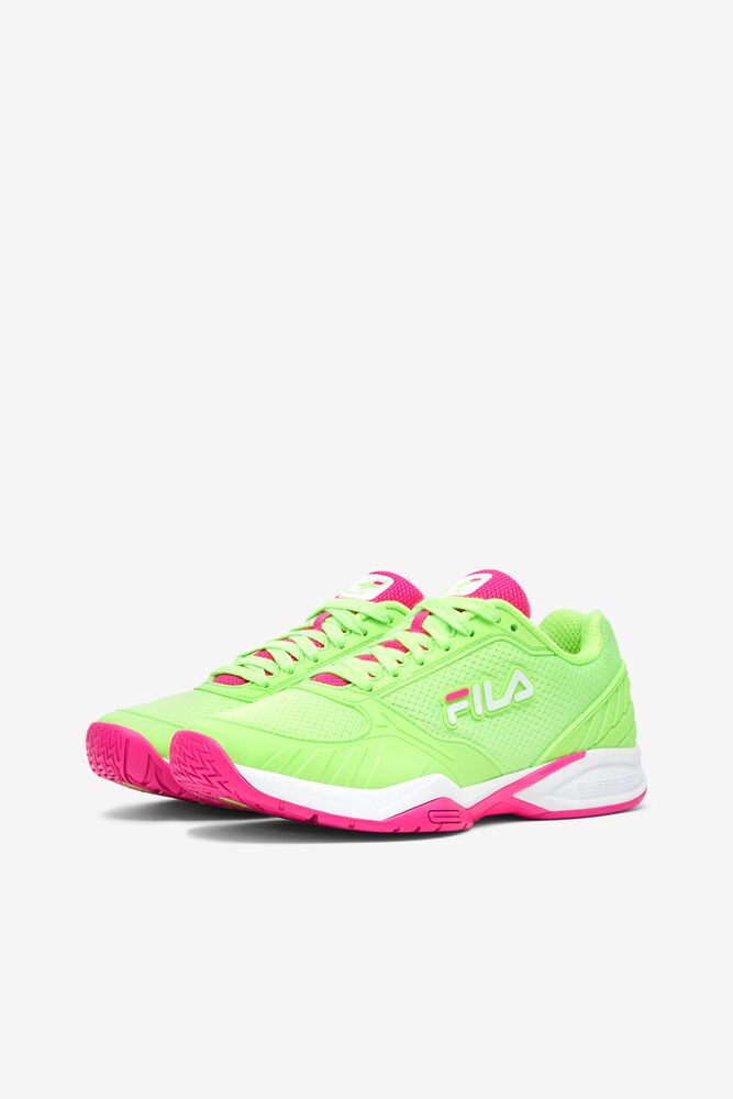 Zapatos Tenis Fila Women’S Volley Zone Tennis Shoes Mujer Verde Blancas Rosas | 143025SWQ