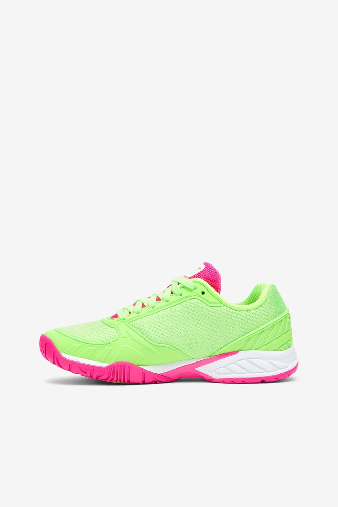 Zapatos Tenis Fila Women’S Volley Zone Tennis Shoes Mujer Verde Blancas Rosas | 143025SWQ