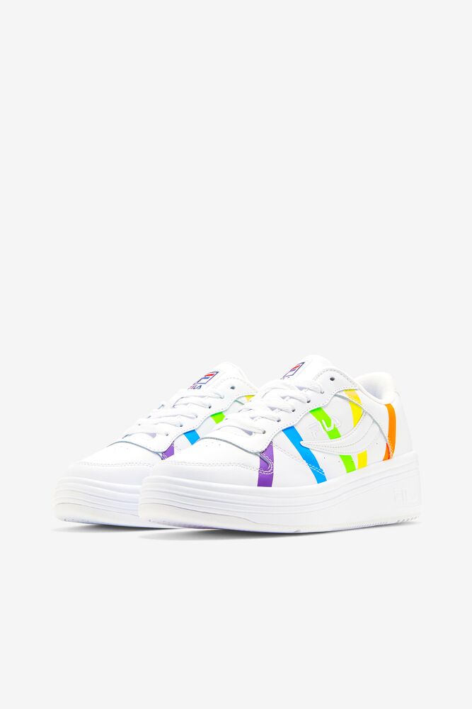 Zapatos Tenis Fila Wx-100 Pride Tennis Shoes Mujer Blancas Blancas | 572861AHK